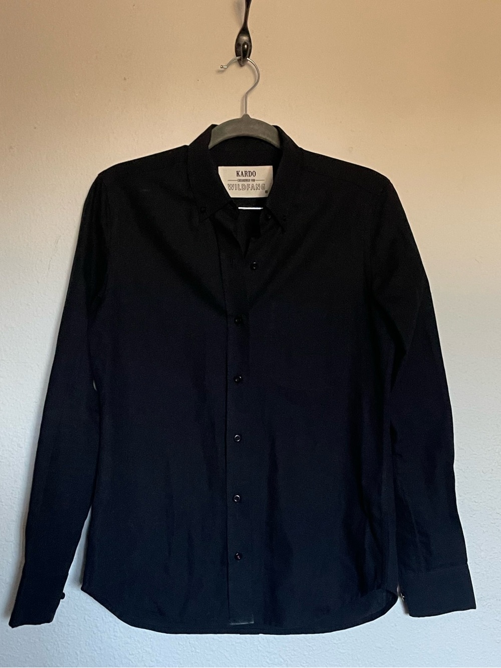 Wildfang Women’s size XS Black Long-Sleeve Button-Down Shirt